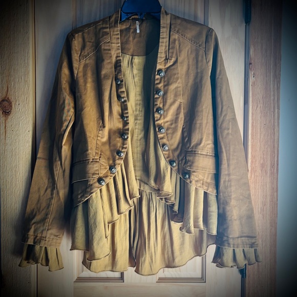 Like 🆕 Free People | Romantic Ruffle Jacket Small - Picture 10 of 16